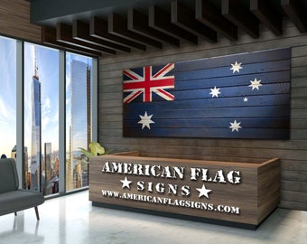 Oversized Australian Flag - Giant Wooden Australia Flag