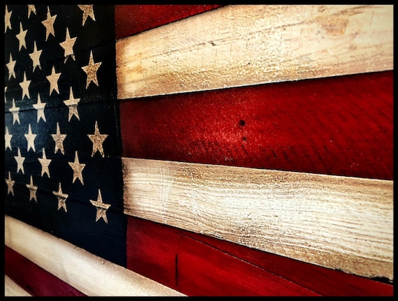 American Flag, Checkered Flag, Rustic American Flag, Racing Flag