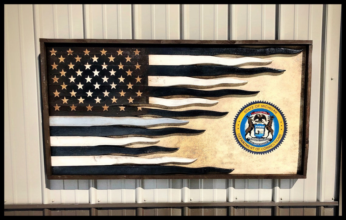 Department of Corrections Flag Law Enforcement Flag Etsy