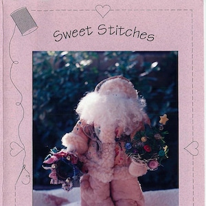 30 Inch (approx.)  Old World Type Santa "Yule Tyme Santa" by Sweet Stitches, Vintage 1989.  Pattern for Santa Doll and Clothing.