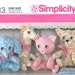 Simplicity 2613 Sewing\craft Pattern for Stuffed Animals With Just Two ...