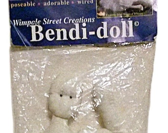 Bendi-Doll: Wimpole Street Creations. 14" Tall and Poseable. Wimpole Street Creations Pattern Books for Clothes.