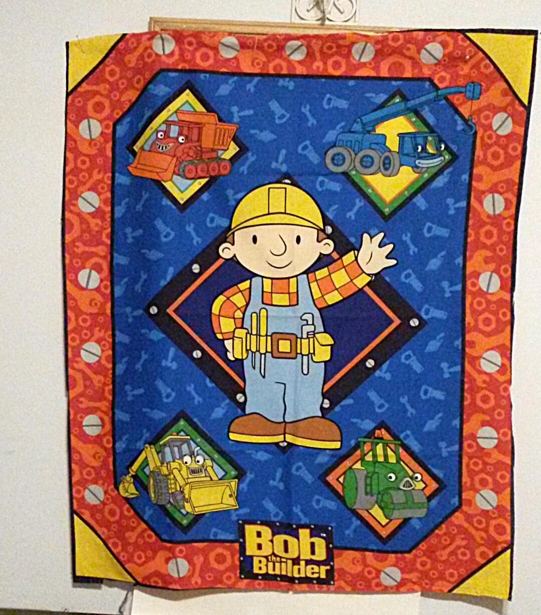 Bob the Builder Fabric Panel, 34 X 40