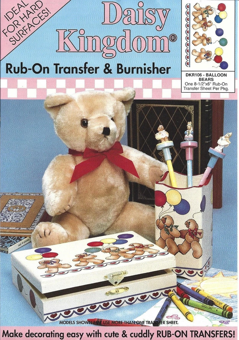 Daisy Kingdom Rub-on Transfer and Burnisher Kit, 