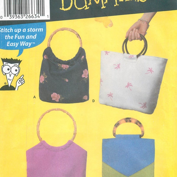 Simplicity 5567 Sewing Pattern for 4 Types of Soft Bags by "Sewing Patterns for Dummies".