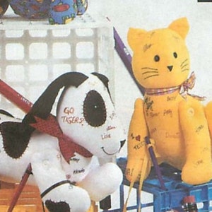 Simplicity Crafts 7552 Sewing Pattern for Autograph Hound, Cat and Bear imagem 3