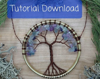 DIGITAL DOWNLOAD ~ Tree of Life Tutorial ~ Wire Wrap Suncatcher Gemstone Tree Tutorial ~ DIY Instructions ~ Instant Download