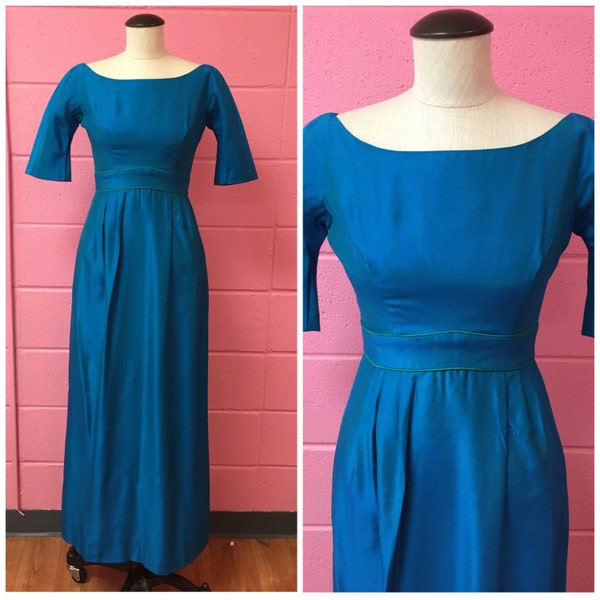 1960's Unworn Kenneth Bianchi Party Dress, Vintage NOS Prom Dress