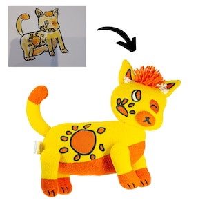 Custom Plush Toy: Turn Drawing into Plushie, Bespoke Stuffed Animal, Custom Soft Toy, Soft Toy from Photo, Custom Plush Doll, Handmade Plush