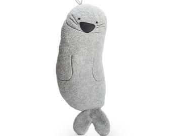 Personalised Plush Seal, Seal Plush, Seal Soft Toy, Seal Teddy, Handmade Plush Toy, Large Stuffed Animal, Personalised Teddy, Customized Toy