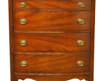 Duncan Phyfe Solid Mahogany Pediment Top 49x41 Dresser Wall Etsy
