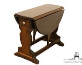 ETHAN ALLEN Antiqued Pine Old Tavern Butterfly Drop Leaf Accent End Side Table 12-8006