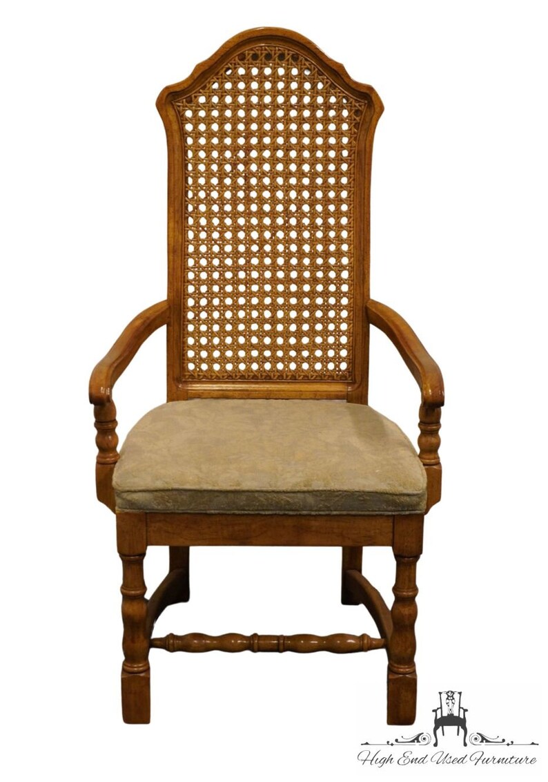 DREXEL HERITAGE Chartwell Collection Cane Back Dining Arm Chair 164831