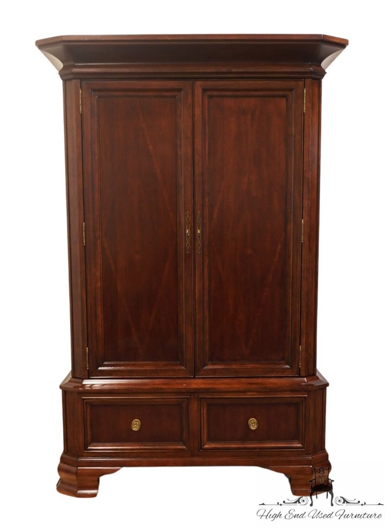 BERNHARDT FURNITURE Contemporary Traditional Martha Stewart Collection 55 Clothing Armoire 102-146B / 102-147B image 1