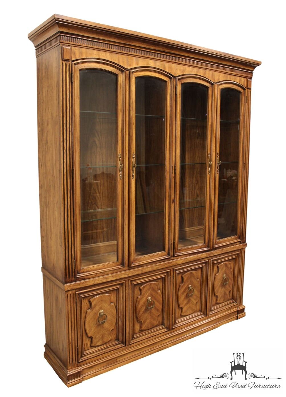 THOMASVILLE FURNITURE Bardini Collection Italian Neoclassical Tuscan Style 64 Lighted Display China Cabinet 40821 430 Etsy