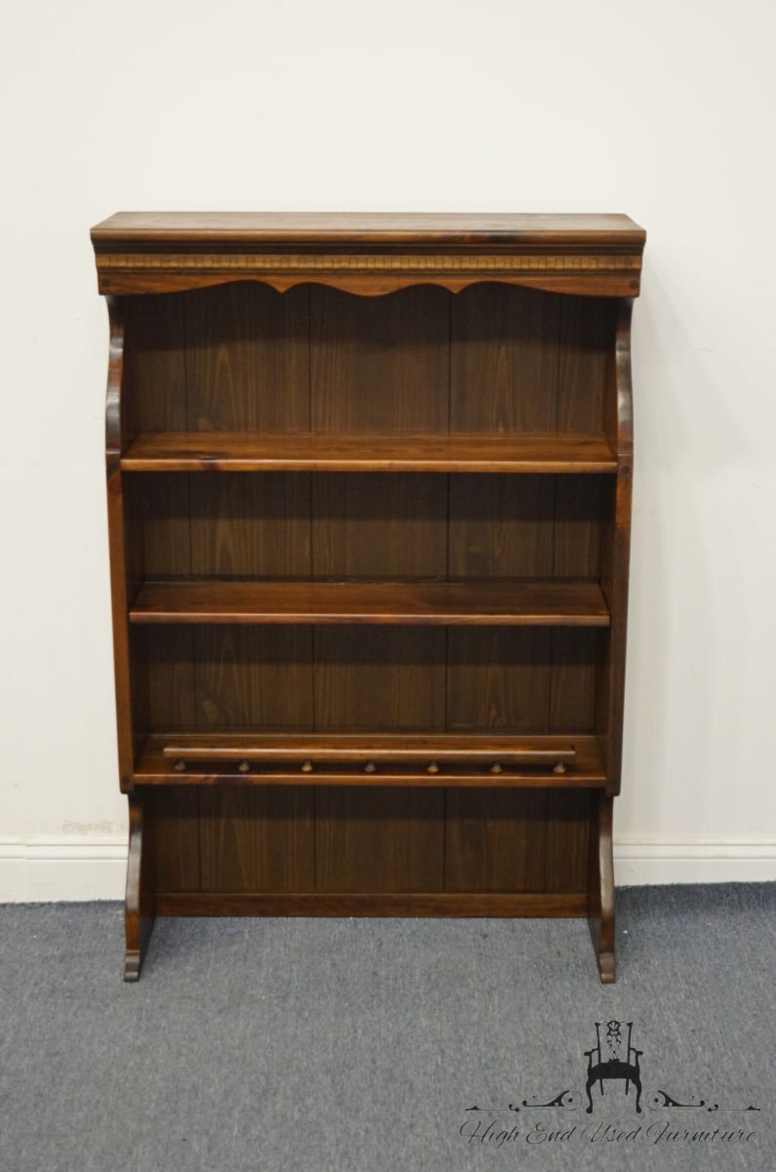 Ethan Allen Antiqued Pine Old Tavern Crp 32 Bookcase Etsy