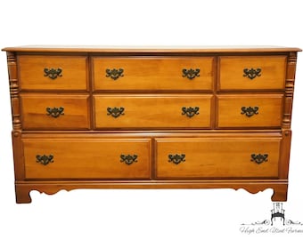 BALLMAN CUMMINGS Fort Smith, AR Solid Hard Rock Maple Colonial Early American 60" Eight Drawer Dresser 100-5