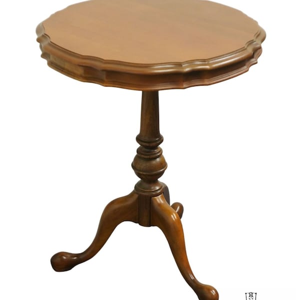 GORDON'S FURNITURE Solid Cherry Traditional Style 20" Pie Crust Gueridon Accent End Table