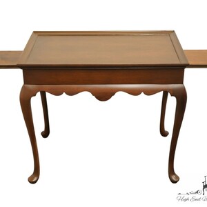 HIGH END Vintage Solid Mahogany Traditional Style 30 Accent Tea Table 2760-76 image 5