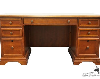 study table for home HAMMARY FURNITURE Bookmatched Cherry Contemporary Traditional Transitional 62" Office Writing Desk