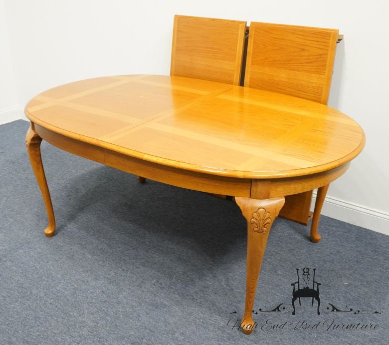 Thomasville oak dining room set deals