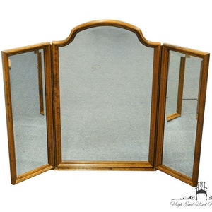 ETHAN ALLEN Classic Manor Solid Maple 60" Tri Fold Dresser Mirror 15-5020