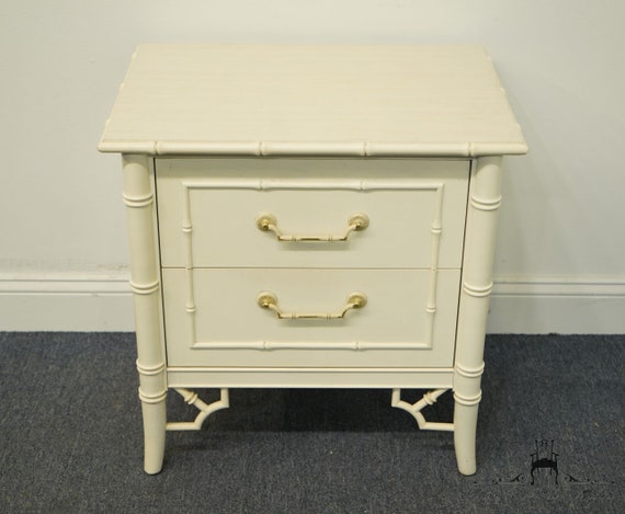 Faux bamboo sales nightstand