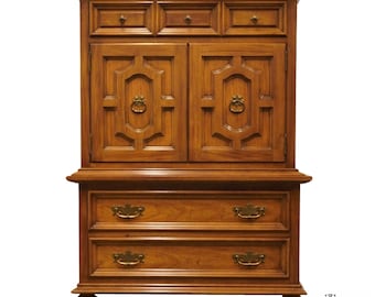 Pair Thomasville Villa Soleil Collection Marble Top Night Chests