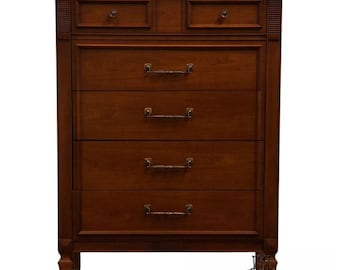 DIXIE FURNITURE Solid Pecan Italian Neoclassical Tuscan Style 34″ Chest of Drawers 260-7