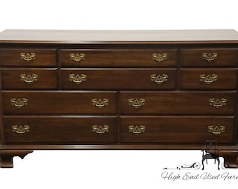 Vintage Ethan Allen Georgian Court Collection Solid Cherry Triple