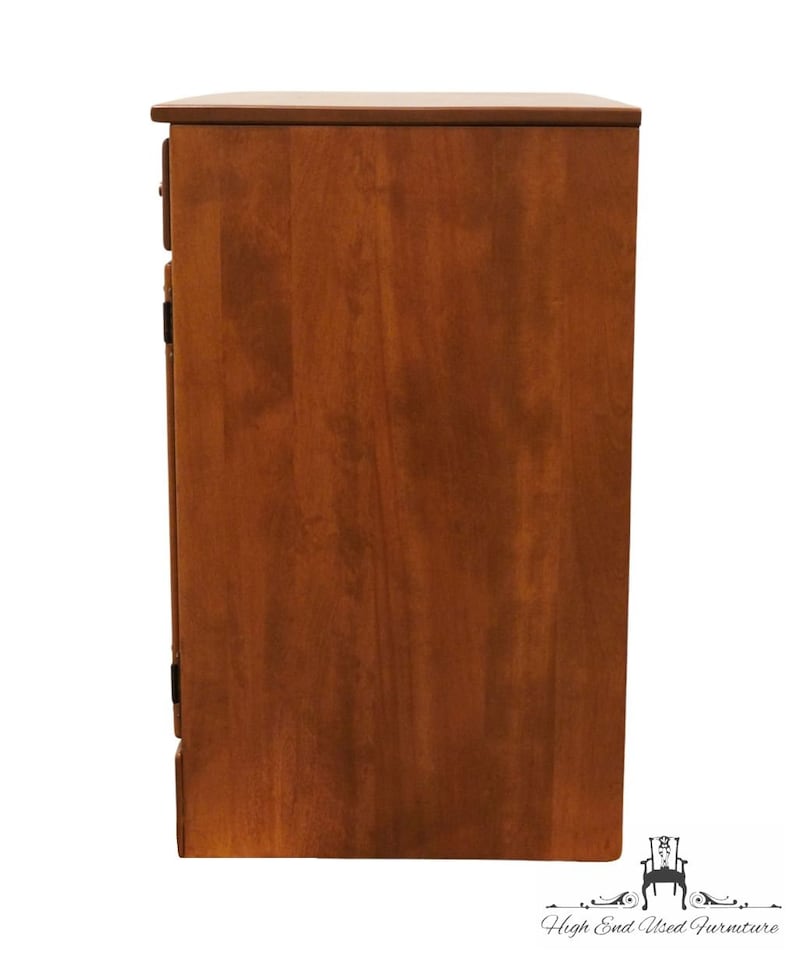 ETHAN ALLEN / BAUMRITTER Heirloom Nutmeg Maple Crp Custom Room Plan 30 Shutter Door Cabinet image 10