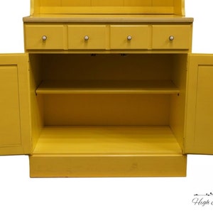 ETHAN ALLEN CRP Custom Room Plan 30 Shutter Door Cabinet w. Bookcase Top 14-4511 / 14-4019 411 Daffodil Yellow Finish image 5