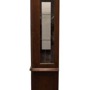 AMERICAN DREW Solid Walnut Italian Mediterranean Style 58 Lighted Display China Cabinet 92-824 / 92-825 image 8