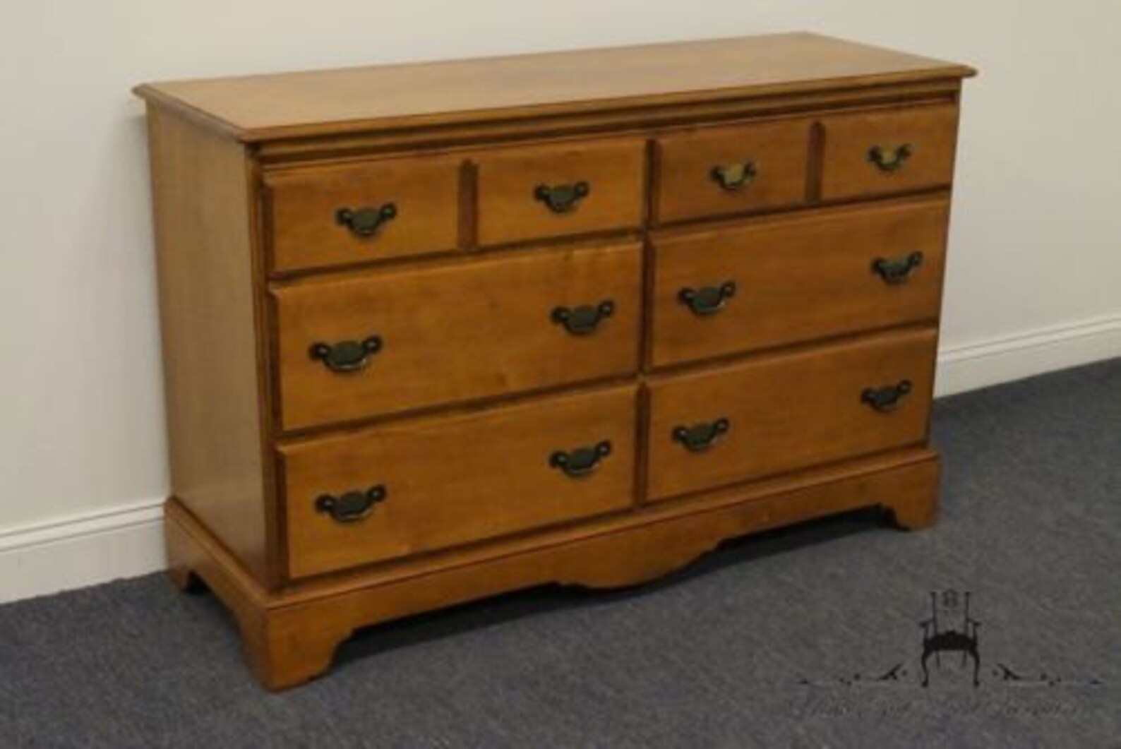 CRAWFORD FURNITURE Jamestown NY 52 Solid Maple Double Dresser Etsy
