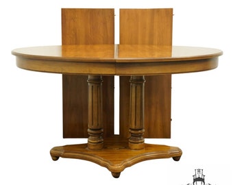 THOMASVILLE FURNITURE Delegate Collection Italian Neoclassical Tuscan Style 84" Pedestal Dining Table 5221-761