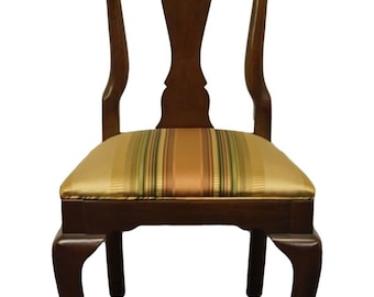 ETHAN ALLEN Georgian Court Solid Cherry Traditional Style Dining Side Chair 11-6211 - Vintage Finish