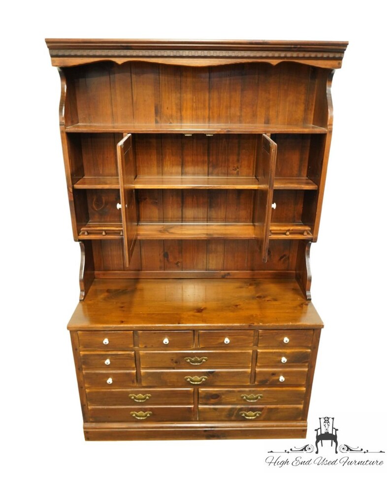 ETHAN ALLEN Antiqued Pine Old Tavern 48 Chest W. Etsy