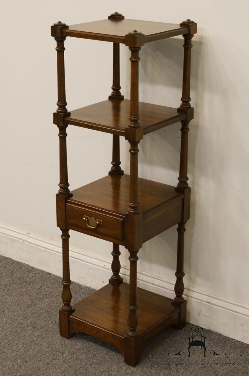 PENNSYLVANIA HOUSE Solid Walnut Accent Tier Shelf Etagere