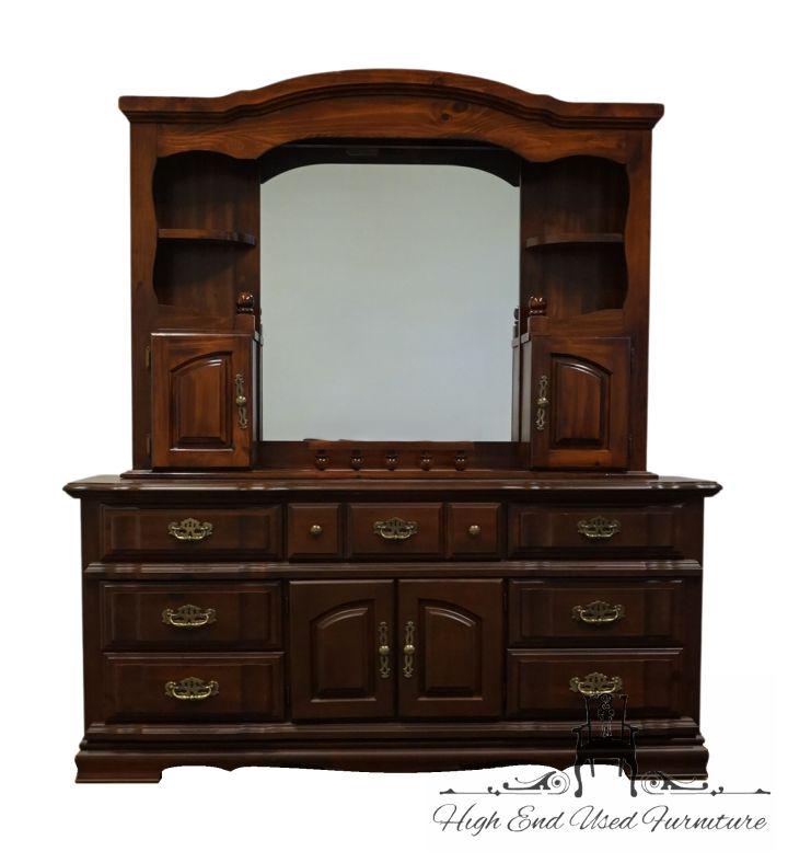 dresser with hutch English Pine Dresser Hutch / Cupboard
