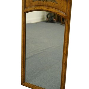 HENREDON FURNITURE Italian Provincial Solid Pecan 47x23 Dresser / Wall Mirror 4-7821 image 2