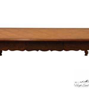 DREXEL FURNITURE French in the Country Manner Collection 60" Accent Coffee Table w. Banded Top