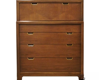 HUNTLEY FURNITURE Rustic Contemporary Modern 36" Chest of Drawers 1060 - Tawny Walnut Finish