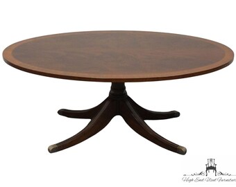 ETHAN ALLEN Newport Collection Banded Mahogany Traditional