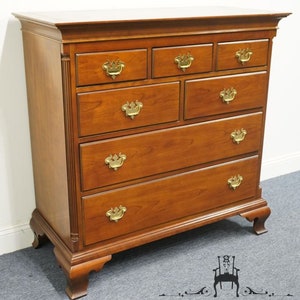 CENTURY FURNITURE Solid Cherry Traditional Style 44 Gentleman's Chest of Drawers image 3