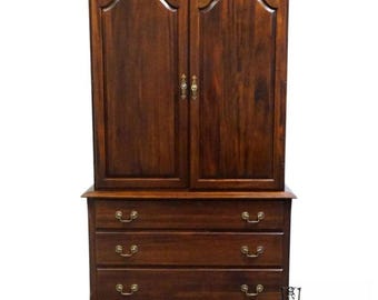 CRESENT FURNITURE Solid Cherry Traditional Style 41" Clothing Storage Armoire 7220