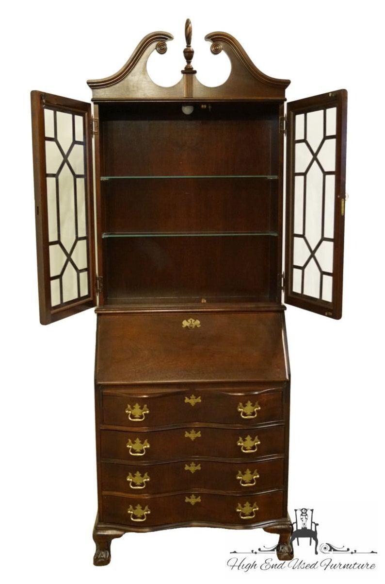 Jasper Cabinet Solid Cherry Chippendale Style 32 Fall Etsy