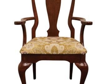 CRESENT FURNITURE Solid Cherry Traditional Queen Anne Style Dining Arm Chair