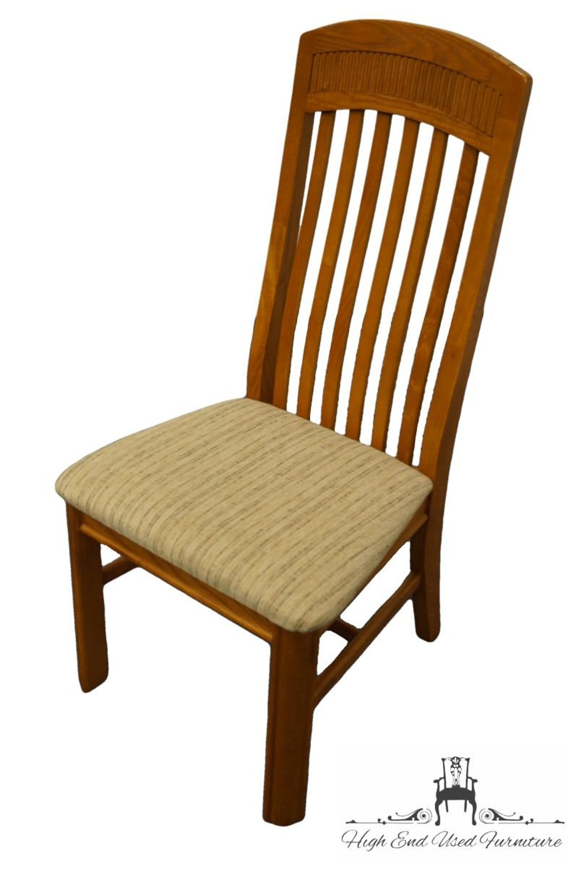 Bassett Furniture Oak Mission Shaker Style Dining Side Chair Etsy