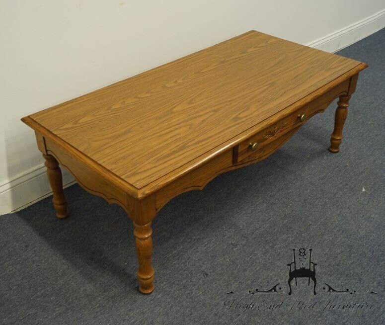 BROYHILL FURNITURE Oak Country French 48 Accent Coffee