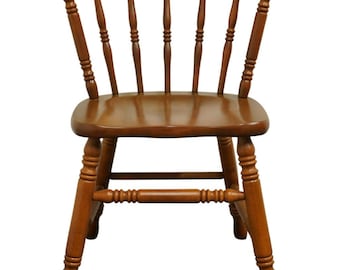 TELL CITY Solid Hard Rock Maple Colonial Early American Dining Side Chair 8018 - #48 Andover Finish